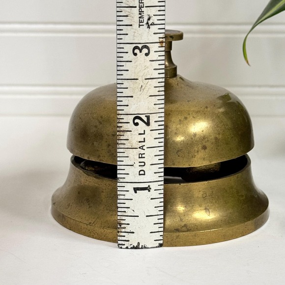 Vintage Brass Store Bell: Decorative Countertop Concierge Bell - Picture 5 of 6